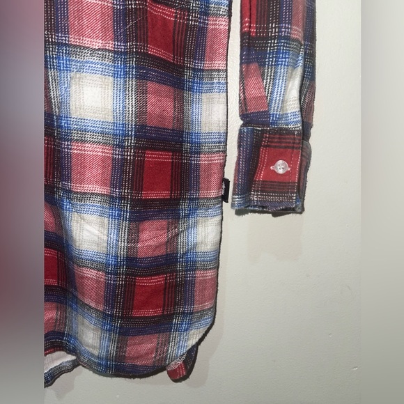 NWOT Stussy Lincoln Plaid Zip  Shirt Dress - Picture 9 of 9